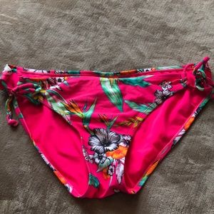 Pink Floral Bikini Bottoms